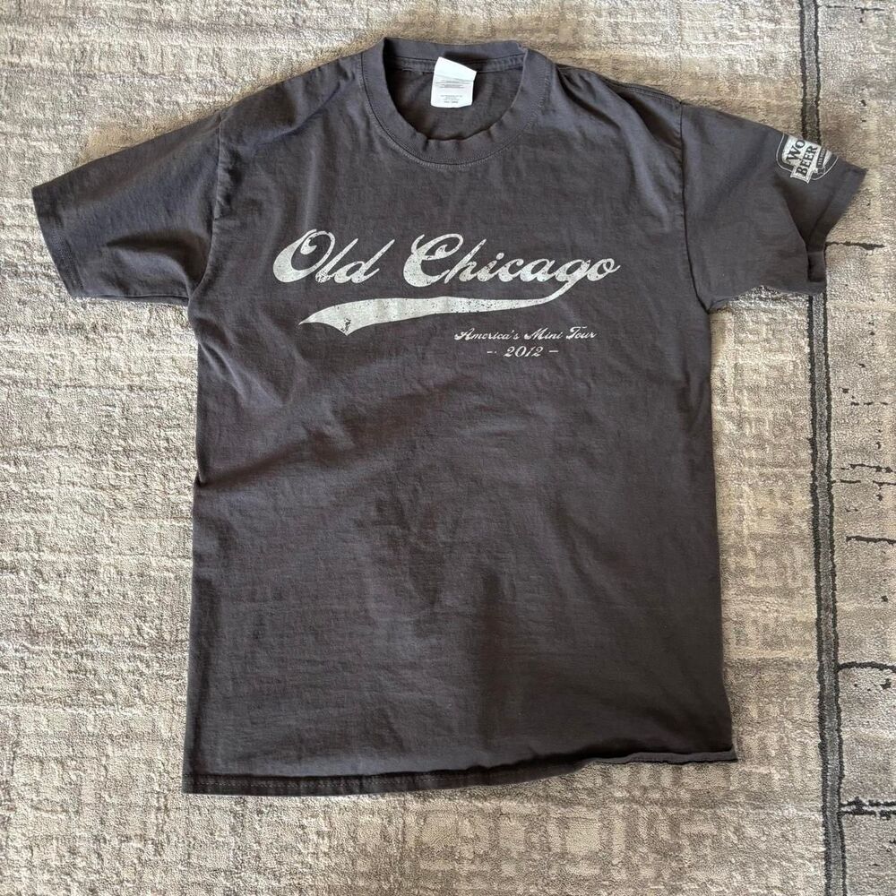 Unbranded Men's Grey and Brown T-shirt